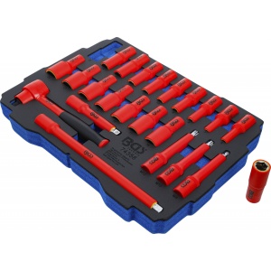 Suport din spuma pentru art. BOXSYS1 şi 2: Set scule VDE, 23 piese, BGS 74356 - Img 2