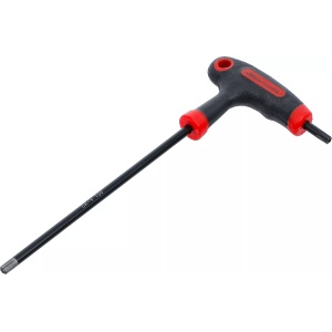 Şurubelniţa cu mâner T şi lama laterala | Profil T (pentru Torx) cu/fara alezaj T30, BGS DIY 7880-T30 - Img 1