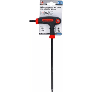 Şurubelniţa cu mâner T şi lama laterala | Profil T (pentru Torx) cu/fara alezaj T45, BGS DIY 7880-T45 - Img 4