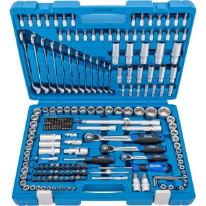 Trusa cu tubulare hexagonale, 1/4" + 3/8" + 1/2", 215 piese, Condor 2215 - Img 1