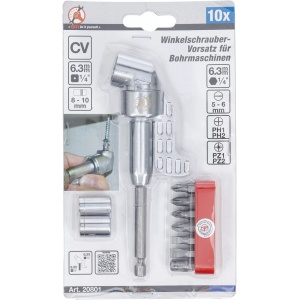 Adaptor unghiular cu biti si tubulare, BGS DIY 20801 - Img 2