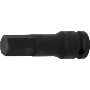 Bit Imbus de impact 17 mm, lungime 75mm, antrenare cu tubulara 1/2", BGS 5481-M17
