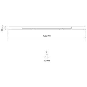 Capac de protecție iluminare pentru elemente LED, 1950 mm, BGS 80216 - Img 2