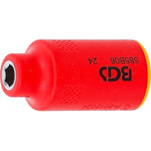 Cheie tubulara VDE, hexagonală 6 mm cu actionare 10 mm (3/8", BGS 35868 - Img 1