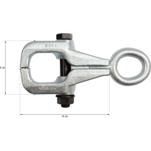 Clema de tras pentru lucrari de tinichigerie tip C, dimensiuni 35x15 mm, Yato YT-2543 - Img 2