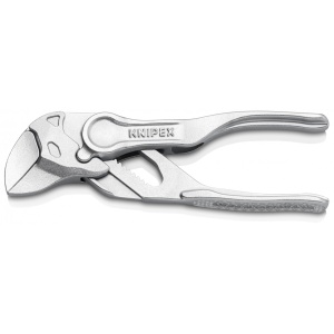 Cleste-cheie mini XS 100 x 31 x 10 mm, suprafata embosata rugoasa, lungime 100 mm, Knipex 8604100 - Img 1