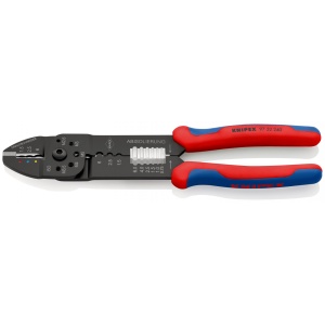 Cleste de sertizat 0,5 – 6,0 mm², manşoane multicomponent, lungime 240 mm, Knipex 9732240 - Img 2
