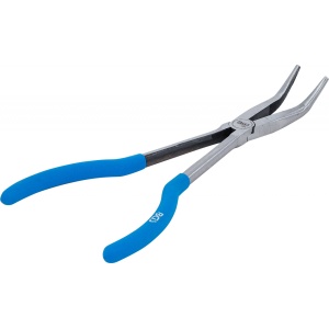 Cleşte electronisti extra lung 45° curbat 280 mm, BGS 4406 - Img 3