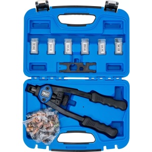 Cleste pentru montat piulite-nit, M3-M4-M5-M6-M8-M10, lungime 330 mm, BGS 408 - Img 6