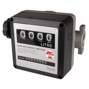 Contor pentru motorina cu debit 20-120litri/min. diametru intrare/iesire 1'', presiune maxima de lucru 10bari, greutate 1.8Kg, Apac 1770.D4CM
