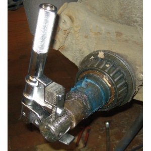 Dispozitiv pentru corectat filete pentru vehicule comerciale, ø 35-130 mm filet metric si inch, dreapta si stânga, Condor 5353 - Img 3