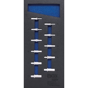 Echipare pentru dulap 1/3, tubulare adanci, 44930 '', 45029 mm, 11 piese, BGS 4059