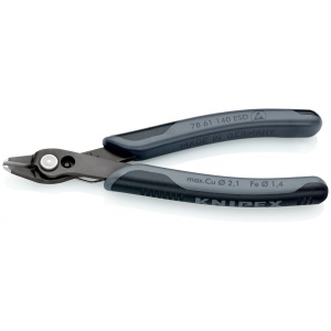 Electronic Super Knips® XL ESD Sfic de precizie Ø 0,2 – 2,1 mm, manşoane multicomponent, lungime 140 mm, Knipex 7861140ESD - Img 2