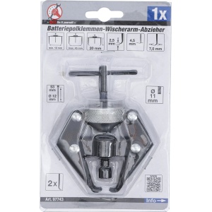 Extractor borne pentru poli, braţ ştergator, 2 braţe, BGS DIY 97743 - Img 2
