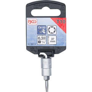 Extractor de şuruburi pentru profil Torx T10, acţionare1/4", BGS 7098-T10 - Img 2
