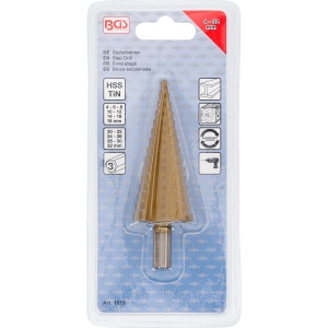 Freza pentru gaurit si majorat in trepte pentru metal, 4-22mm, BGS 1619 - Img 3