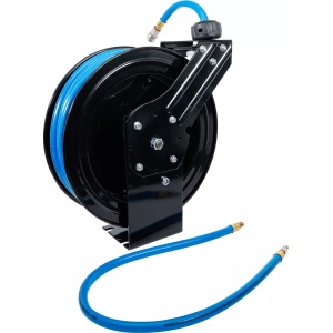 Furtun de aer pentru scule pneumatice pe rola retractabil, diametru interior 9.5mm, presiune maxima de lucru 20 bari, BGS 8584 - Img 2