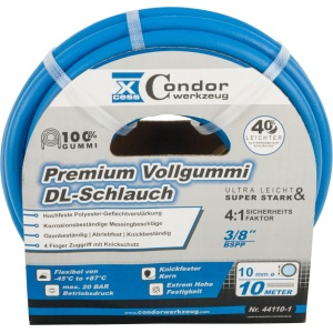 Furtun DL ø10mmx10m, cauciuc solid high-end, fără cuplare, Condor 44110-1 - Img 1