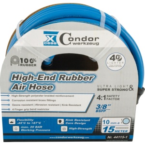 Furtun DL ø10mmx15m, cauciuc solid high-end, fără cuplare, Condor 44115-1 - Img 2