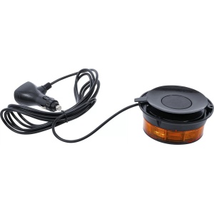 Girofar galben cu magnet 12 V / 24 V Ø 130 mm, BGS 70342 - Img 3