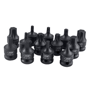 JBM 52344 Trusa cu biti de impact Imbus si Torx, antrenare 1/2", 13 piese - Img 3