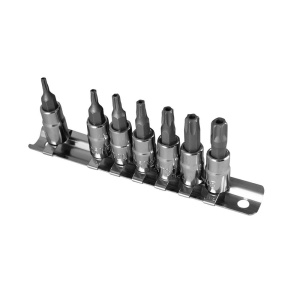 Joc 7 capete tubulare torx inviolabile 1/4”., JBM 53127 - Img 2