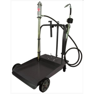 Kit carucior si pompa pneumatica pentru ulei 5:1, pentru butoi 180/220 kg, Apac 1764.R