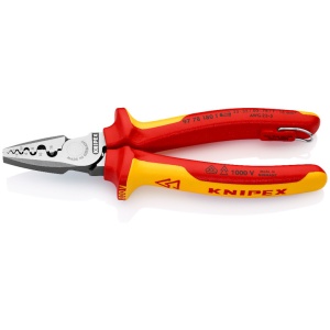 Knipex 9778180T Cleste de sertizare pentru mansoane de sârma - Img 1