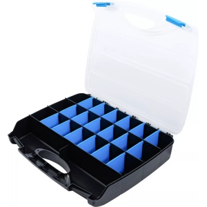 Organizator pentru piese,suruburi, piulite, clipsuri, 23 compartimente, dimensiuni: 380 x 320 mm, BGS 9456 - Img 2