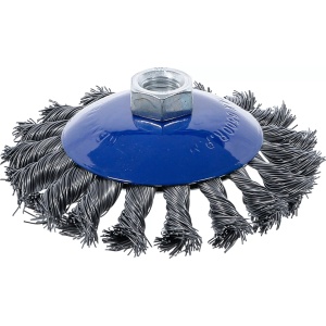 Perie de sarma rotativa pentru flex diametru 115mm, filet interior M14x2, BGS 3981 - Img 1