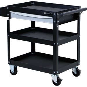Servanta mobila pentru scule cu 1 sertar si 3 polite, 375x460x55 mm, BGS 4200 - Img 3