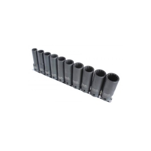 Set 10 tubulare de impact dubluhexagon, act. 1/2", 10-22 mm, 545SET10