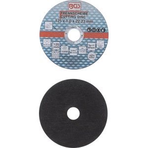 Set 5 discuri abrazive pentru taiere metal, 125 x 1 x 22.2 mm, BGS 3936 - Img 2