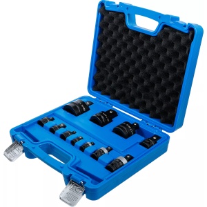 Set adaptoare de impact 1/4''-3/8'', 3/8''-1/2'', 1/2''-3/4'', 3/4''-1" + 3 articulatii cardanice de impact 1/4'', 3/8'', 1/2'', 11 piese, BGS 25140 - Img 3