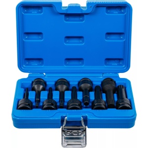 Set biti Spline (XZN) M4 - M16, lungime 75mm, antrenare 1/2" 9 piese, BGS 5482 - Img 1