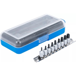 Set biti Torx Plus TS stea in 5 colturi cu gaura, antrenare cu tubulara 1/4'', BGS 2355 - Img 3