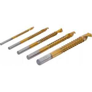 Set burghie multiple, HSS-G, titan nitrurat, 4 piese, BGS DIY 50794 - Img 2