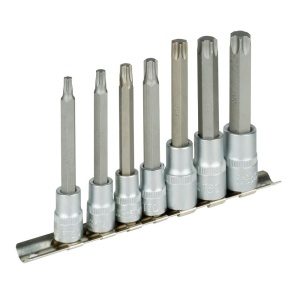 Set capete tubulare Torx T30- T70, antrenare 3/8" - 1/2", JBM 53084 - Img 1