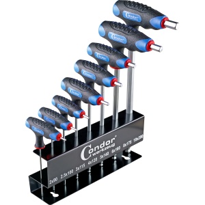 Set chei Imbus 2-10 mm cu maner in T, 8 piese, Condor 1119-2