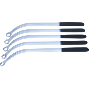Set chei inelare in 12 puncte cu unghi dublu pentru tensionare curele, dimensiuni 13 - 15 - 16 - 17 - 19 mm, lungime 460mm, 5 piese, Condor 5471 - Img 3