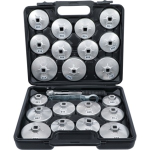 Set chei pentru filtre de ulei, antrenare 12,5 mm (1/2"), 23 piese, BGS DIY 1035 - Img 1