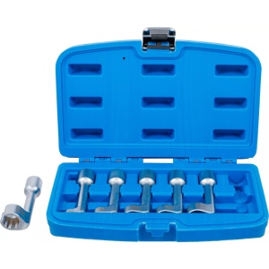 Set chei speciale in 12 puncte pentru conducte, dimensiuni 12, 14, 16, 17, 18, 18 si 19mm, lungime 98mm, antrenare 1/2" , BGS 1300