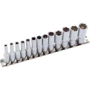 Set chei tubulare, 13 bucăți, 1/4", adâncime, 6 puncte 4-14 mm, Condor 21290 - Img 2