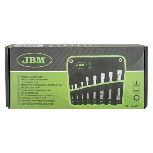 Set chei tubulare duble extralungi 6-22 mm, 8 piese, JBM 53420 - Img 3