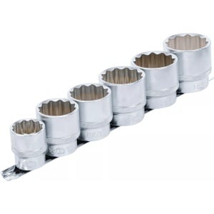Set chei tubulare in 12 colturi 24 - 38 mm, antrenare 1/2", 6 piese, BGS 70102 - Img 2