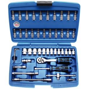 Set chei tubulare Super Lock 4-14mmm, antrenare 6,3 mm (1/4"), 46 piese, BGS 2145