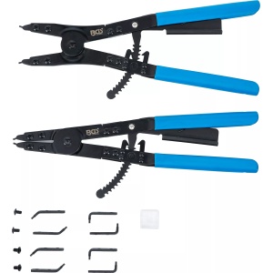 Set cleşti inele de siguranţa pentru vehicule utilitare, vârfuri interschimbabile, 400 mm, BGS 478 - Img 7