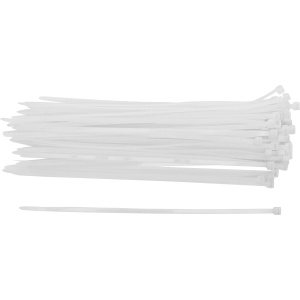 Set coliere pentru cablu | alb | 4,8 x 250 mm | 50 piese, BGS DIY 80770 - Img 2