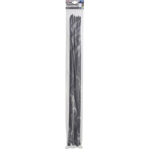 Set coliere pentru cablu | negru | 8,0 x 700 mm | 10 piese, BGS DIY 80773 - Img 3