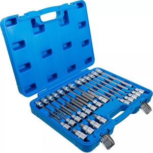 Set cu biţi Imbus 5-19mm, antrenare cu tubulara 1/2", 30 piese, BGS 5181 - Img 2
